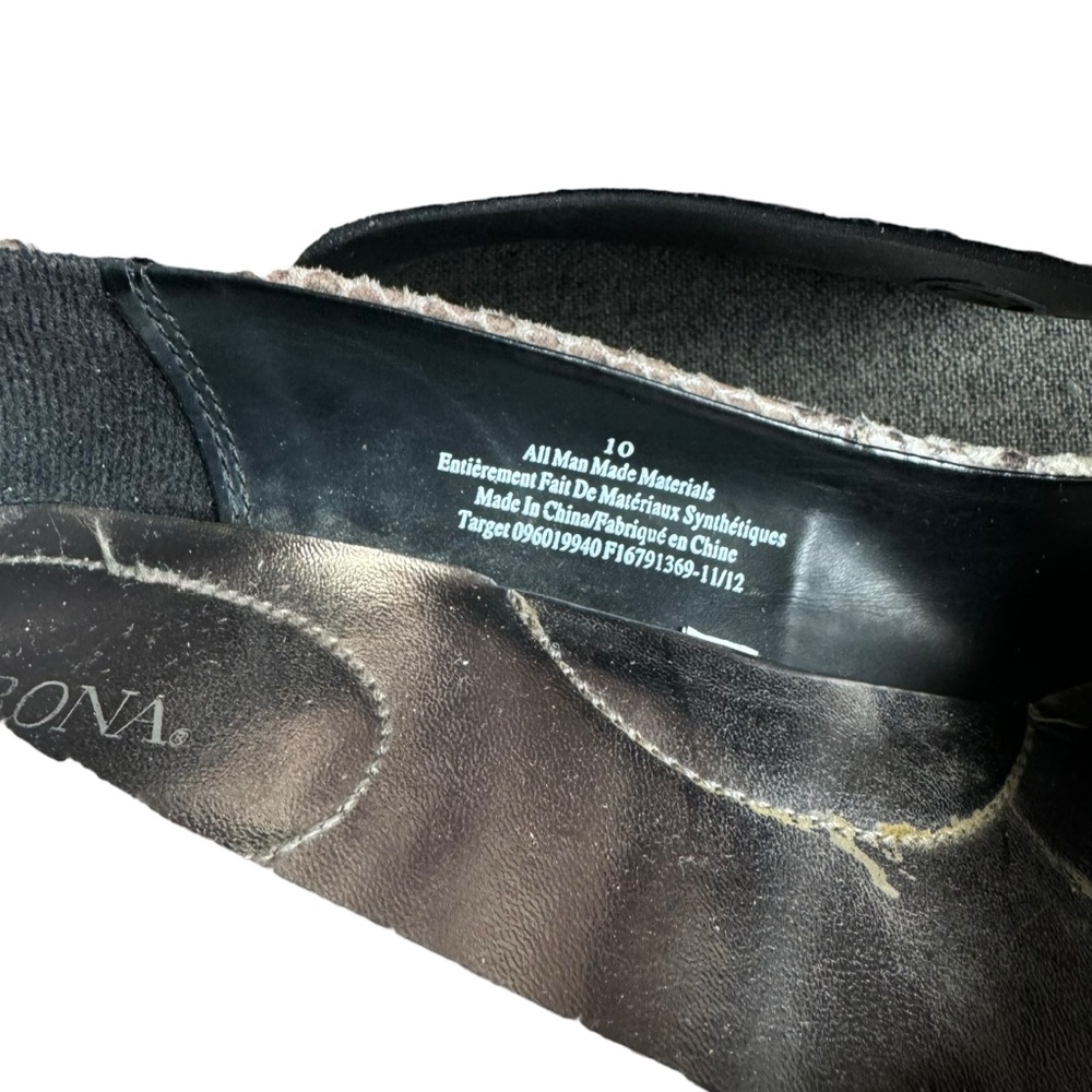 Merona Faux Snakeskin Heels Size 10 - Picture 5 of 6